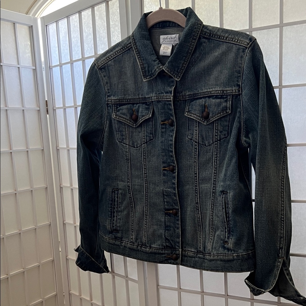 Coldwater Creek Classic Blue Jean Jacket